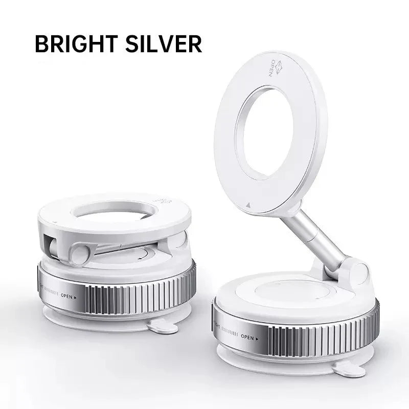 Universal Magnetic Car Phone Holder, Strong Suction Cup 360° Rotate Foldable Car Phone Mount Stand for Cellphone GPS Navigation