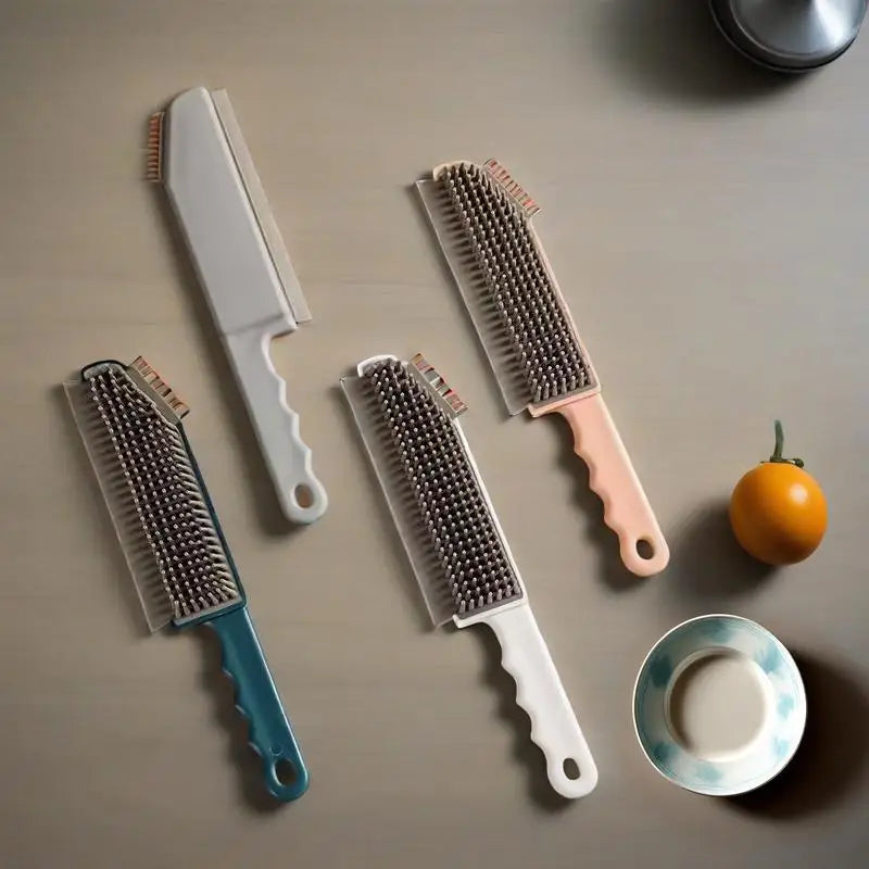 Multifunctional Silicone Gap Cleaning Brush Decontamination Brush Kitchen Three-in-one Cleaning Tool New Bathroom Supplies