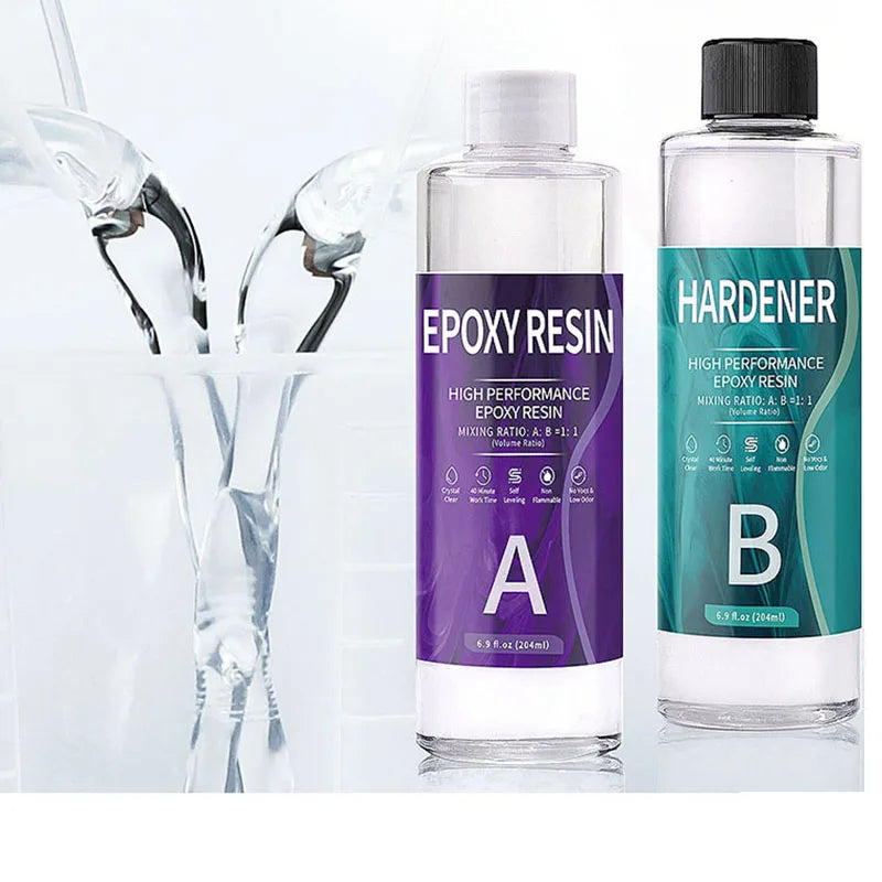 1:1 AB Resin Epoxy Crystal Glue High Adhesive Hardener Crystal Glue For DIY Epoxy Resin Mold Jewelry Making Supplies