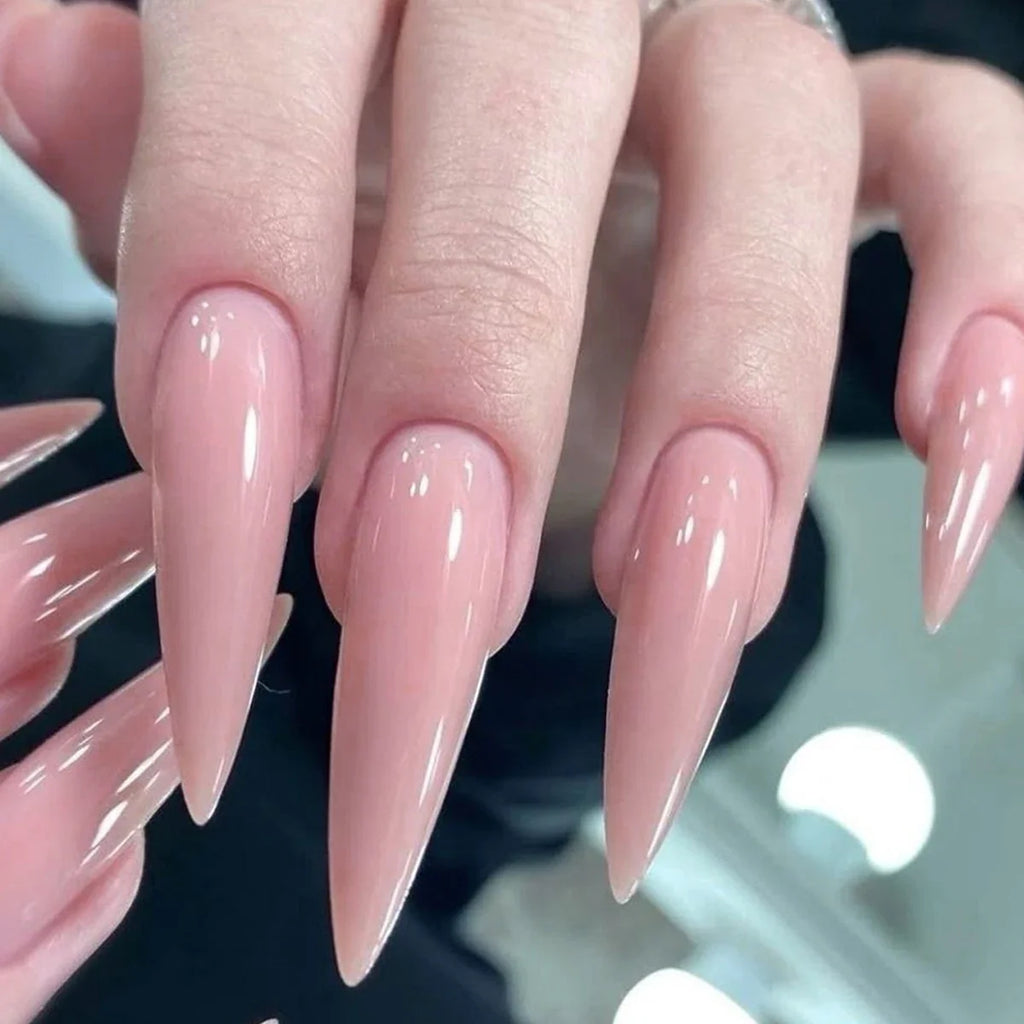 Hassleless 15ml Glass Bottle, Nude Pink Clear Nude Nail Polish, 2026 New Trendy Pink Gel Nail Polish.