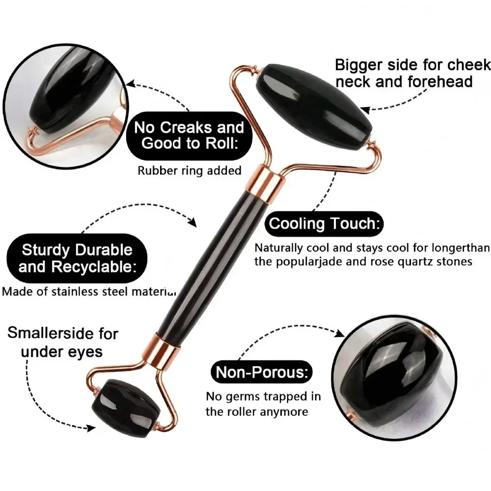 3Pcs Face Massager Kit Ice Face Roller Gua Sha Board Facial Massage Roller  Face Lifting Contouring Tools Beauty Skin Care Tools