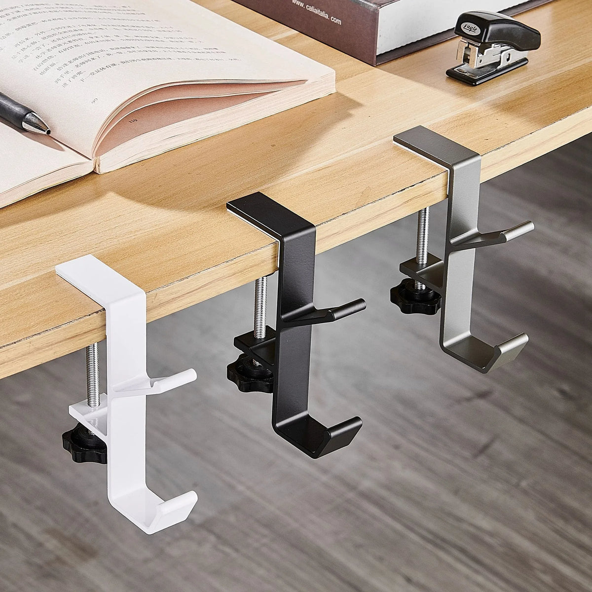 Portable Hanging Bag Hook Student Desk Side Hanging bag Artifact Removable mobile Handbag Holders Multi-functional Table Hook
