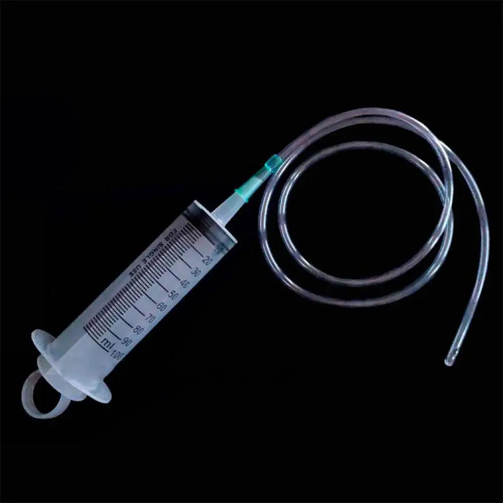 100ml-550ml Large Capacity Syringe Syringes Reusable Pump Measuring 1m Tube Pet Feeding Big Syringe Measuring Vacuum Syringe