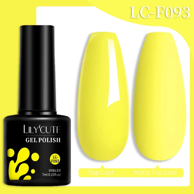 LILYCUTE 7ml Reflective Glitter Nail Gel Polish Effect Sparkling Soak Off Gel Semi Permanent For Manicure Nail Art UV Nail Gel