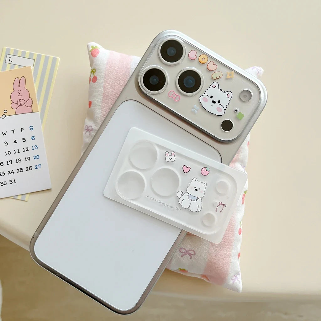 Funny Cute Dachshund Dog Puppy Series Lens Cover for iPhone 17 Pro 17 Pro Max Mobile Phone Camera Protectors