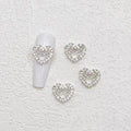10pcs 3D Dollar Sign Nail Art Charms Metal Alloy Dollar Nail Diamond Accessories with Gems Rhinestones Luxury Money Supplies