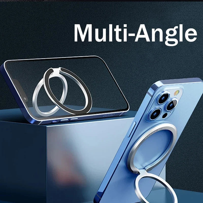 For MagSafe Magnetic Foldable Finger Ring Holder Stand Grip Mount for iPhone Android Smartphones