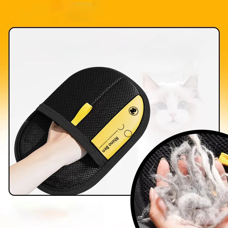 Double-Sided Grooming Gloves for Pets Pet Grooming Glove, Gentle Deshedding Brush Gloves, For Dog Cat Deshedding Mitt