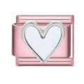 Fashion 2026 Sweet Pink Star Loveheart Pendant Italian Charm Link Fit 9mm Stainless Steel Bracelet Women DIY Making Jewelry Gift