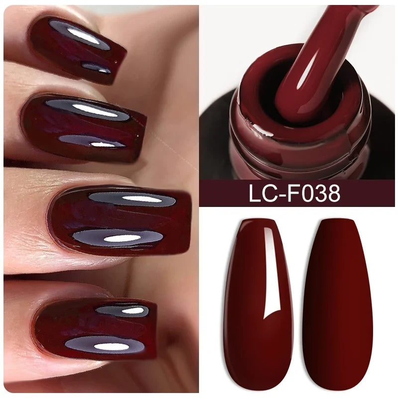 LILYCUTE Milky White Gold Sequins Quick Extension Rubber Base Gel Nail Polish Glitter Extend Construct Hard Gel Nail Art Varnish