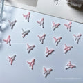 50pcs Beauty Girl Magic Stick Nail Charms Accessories 3D Resin Nail Parts Pink Glow Love Bow Knot Scepter Nail Art Deco Supplies