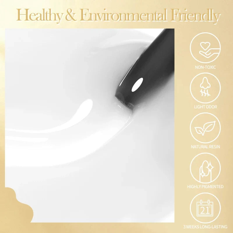BORN PRETTY 10ml Clear Reinforcement Gel UV LED Soak Off Self Leveling Nail Strengthening Construction Repair Manicure DIY Salon