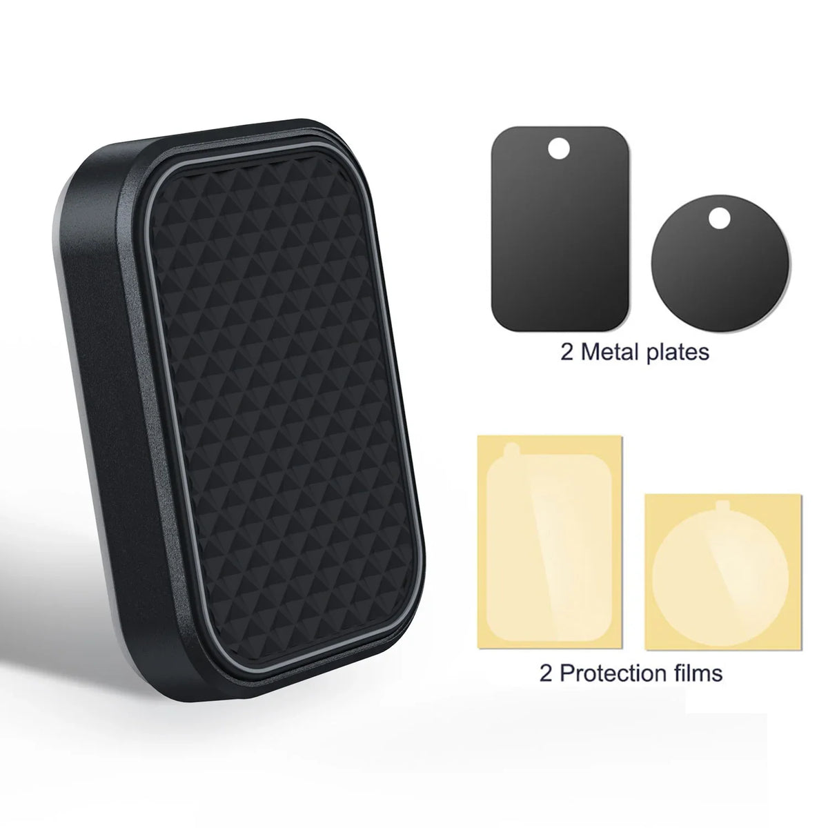 Magnetic Car Phone Mount Rectangle Flat Universal Car Phone Holder for Dashboard Fridge Desk Smartphone Holder Strong Magnets