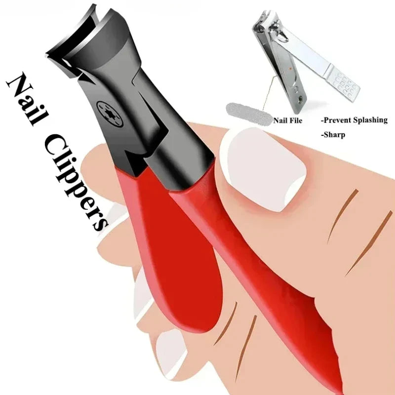 Thick Nail Clippers Set Splash Resistant False Nails Cutter Professional Nail Plier Pedicure Tools for Nail Tip Manicure Tools