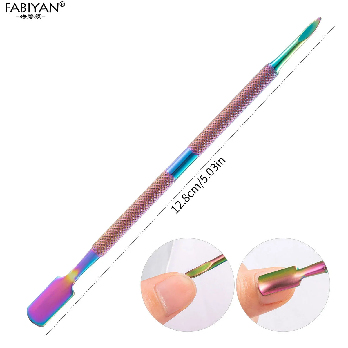 1pcs Stainless Steel Cuticle Pusher Dead Skin Push Remover For Pedicure Manicure Nail Art Cleaner Care Tool
