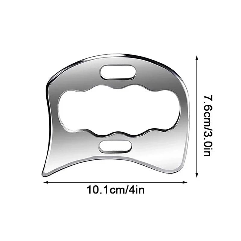 Fascia Scraper Stainless Steel Gua Sha Physical Therapy Scraping Tool Great Soft Tissue Mobilization Tool Reduce Muscle Soreness