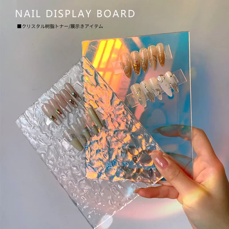 TSZS Japanese Nail Art Decoration Accessories For Manicure Photo Props Tools INS Acrylic Display Board Sleeves For Nail Photo