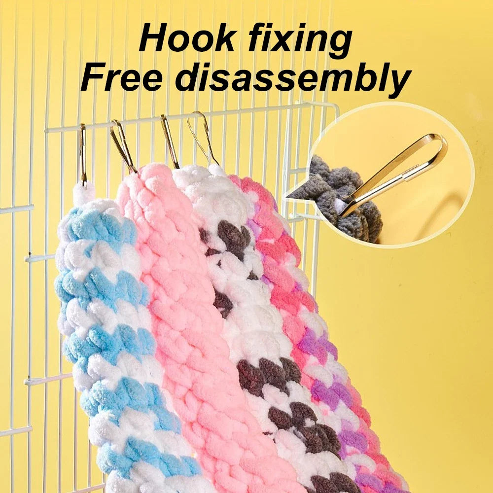 60cm Parrot Climbing Rope Hamster Swing Toy Guinea Pig Hanging Braided Bird Chew Rope Sugar Glider Cockatiel Pet Stand Training