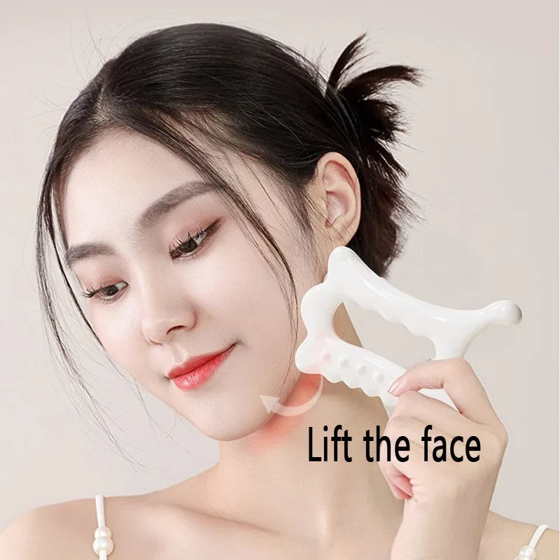 Skin Scraping Massage Tool Face Lift Muscle Relief Massage Board Resinous Static Free Portable Gua Sha Tool Lifting Visage AMGJ1