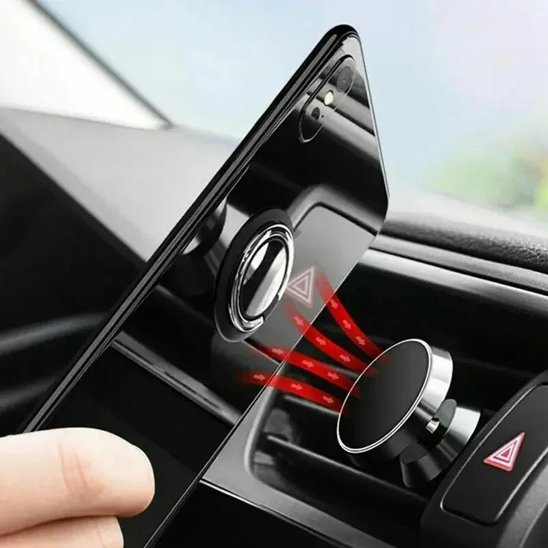 1/2/3/4Pcs Finger Ring Holder Stand Grip For Mobile Phone Car Magnetic Mount Phone Back Sticker Pad Unniversal Bracket