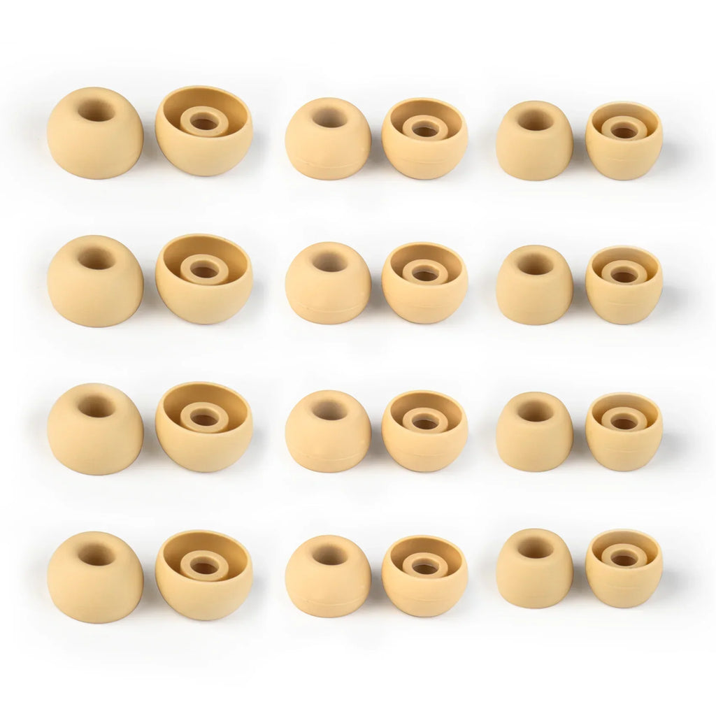 KBEAR 4540 Coffee Silicone Eartips Ergonomically Designed Earcap Optional XS/S/M/L Size and Combination Set Comfortable Earmuffs