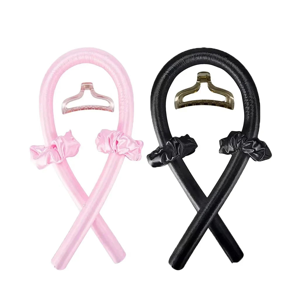 Hair Accessories For Women Clip Soft Hair Curlers Heatless Curling Rod Headband Hair Styling Tools Curling Ribbon Modeling Set