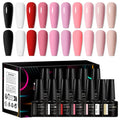 12pcs Gel Nail Polish Set HEMA TPO FREE Summer Colorful Long-Lasting Semi Permanent Soak Off UV Gel Varnish Nail Supplies DIY