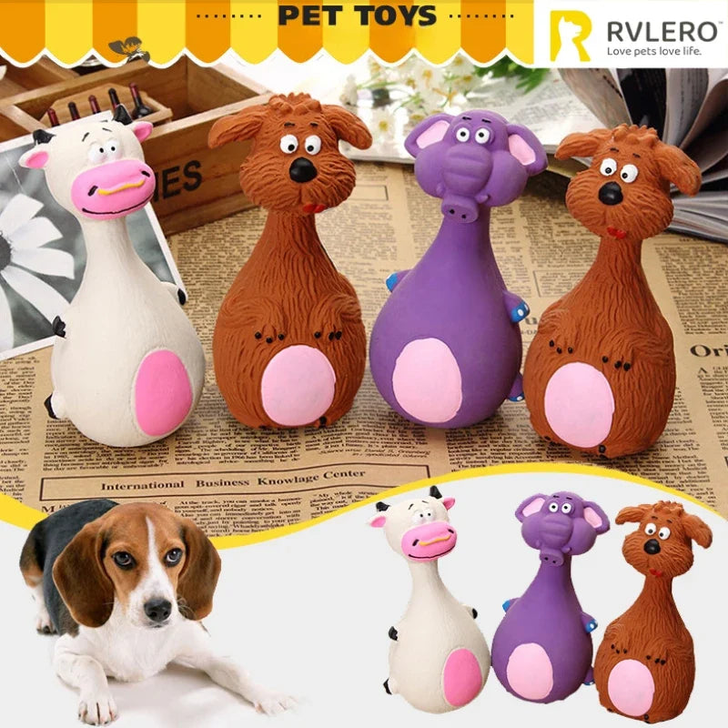 Dog Voice Toy Cartoon Shape Teddy Fadou Teeth Grinding Cleaning Plaything Rubber Anti Bite Training Pets Dogs Toys Pet Supplies