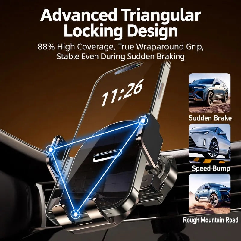 2026 New Model Car Phone Holder – Universal Suction-Cup Mount for Dashboard/Center Console – Navigation Support Stand