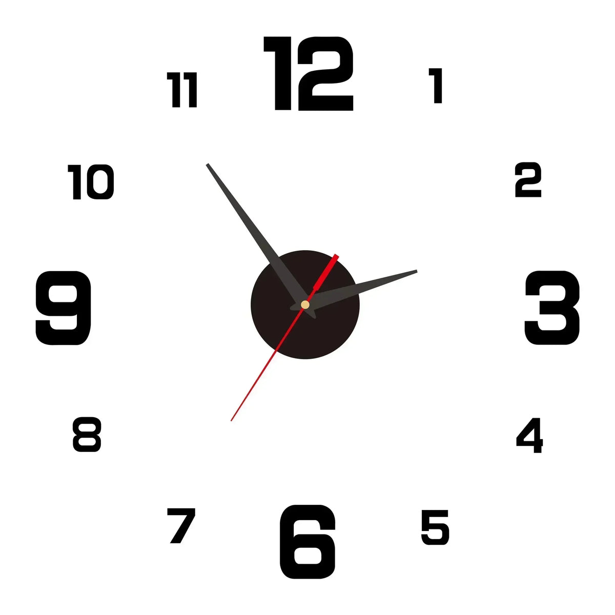 3D DIY Wall Decor Quartz Clock Fashion Watch Acrylic Mirror Stickers Modern Design Large Wall Clock Clocks Home Garden