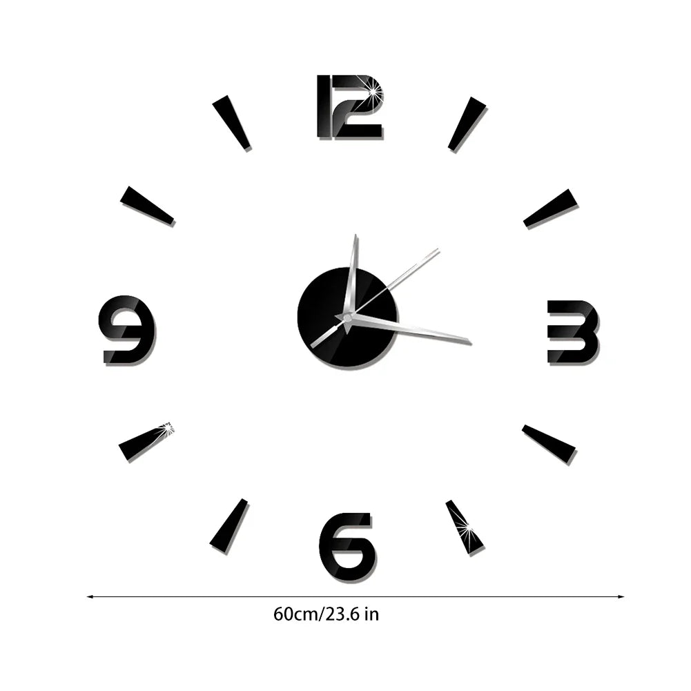 Acrylic Mirror Wall Clock Wall Clock Wall Clock Sticker 1mm Acrylic Mirror Watch Decor DIY Wall Modern Home  Room Decor