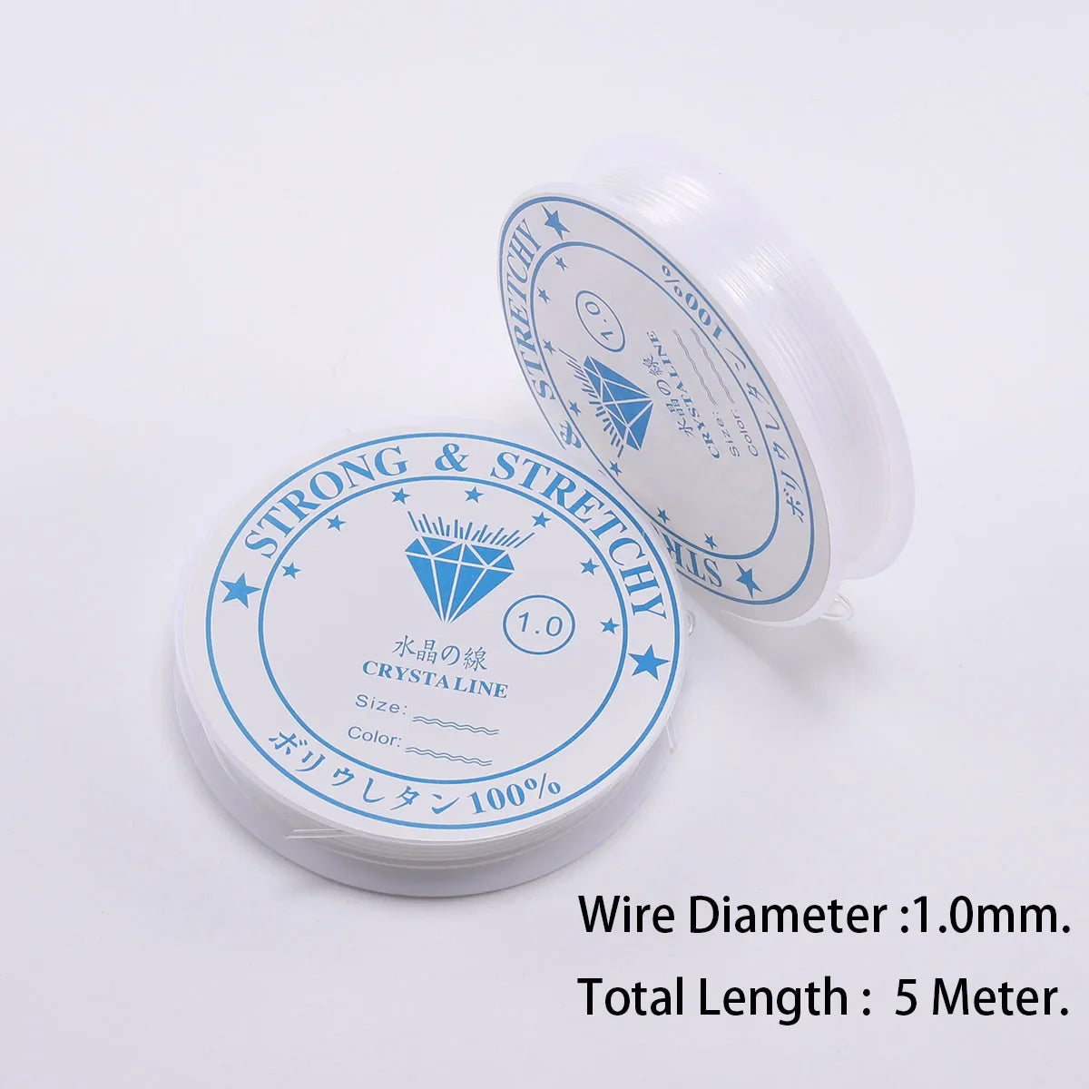 0.4/0.5/0.6/0.7/0.8/1mm Transparent Elastic Rope Round Crystal Line Rubber Cord For Jewelry Making Supplies DIY Beading Bracelet