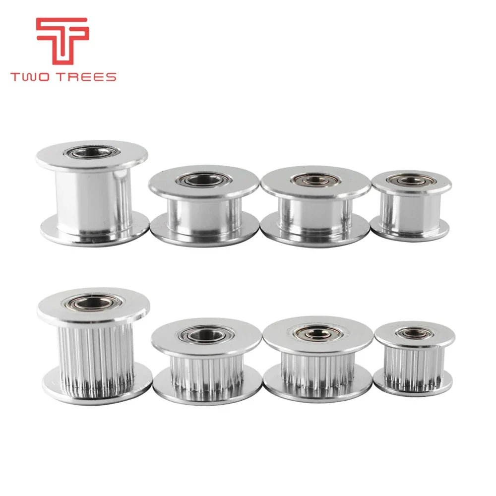 GT2 Type Passive Synchronous Wheel 16/20 Tooth Teeth Aluminum Timing Drive Pulley for 3D Printer Gear Idler Pulley Wide 6mm/10mm
